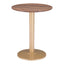 Mesa Bistró para Hotel - ZUO ALTO 60x60 101571 - Varios Colores - Cubierta de MDF Símil Madera y Estructura de Acero con Recubrimiento en Polvo