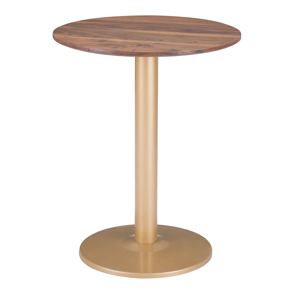 Mesa Bistró para Hotel - ZUO ALTO 60x60 101571 - Varios Colores - Cubierta de MDF Símil Madera y Estructura de Acero con Recubrimiento en Polvo