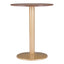 Mesa Bistró para Hotel - ZUO ALTO 60x60 101571 - Varios Colores - Cubierta de MDF Símil Madera y Estructura de Acero con Recubrimiento en Polvo