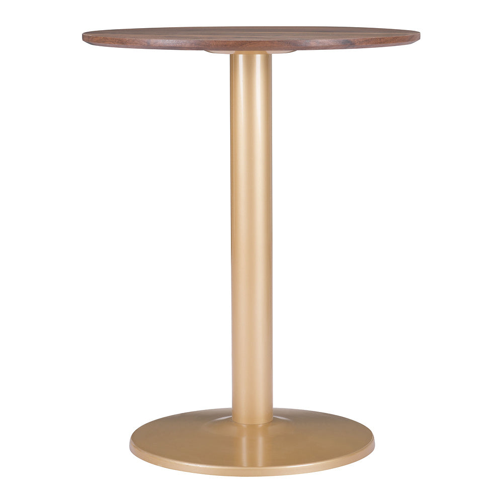 Mesa Bistró para Hotel - ZUO ALTO 60x60 101571 - Varios Colores - Cubierta de MDF Símil Madera y Estructura de Acero con Recubrimiento en Polvo
