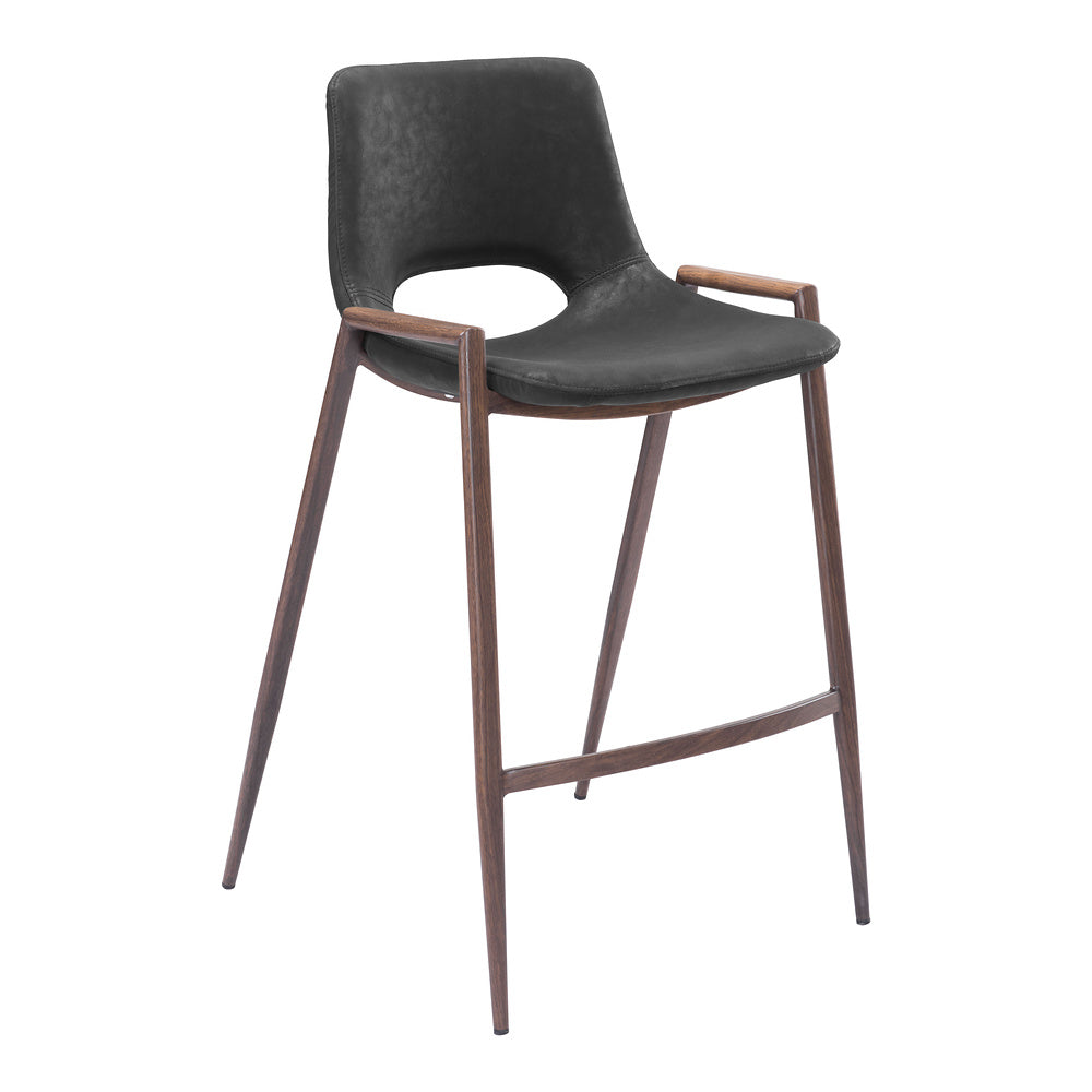 Banco Mostrador para Barra de Hotel - ZUO DESI 52x53 101691 - Varios Colores - Asiento y Respaldo Tapizados en Piel Sintética