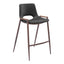 Banco Mostrador para Barra de Hotel - ZUO DESI 52x53 101691 - Varios Colores - Asiento y Respaldo Tapizados en Piel Sintética