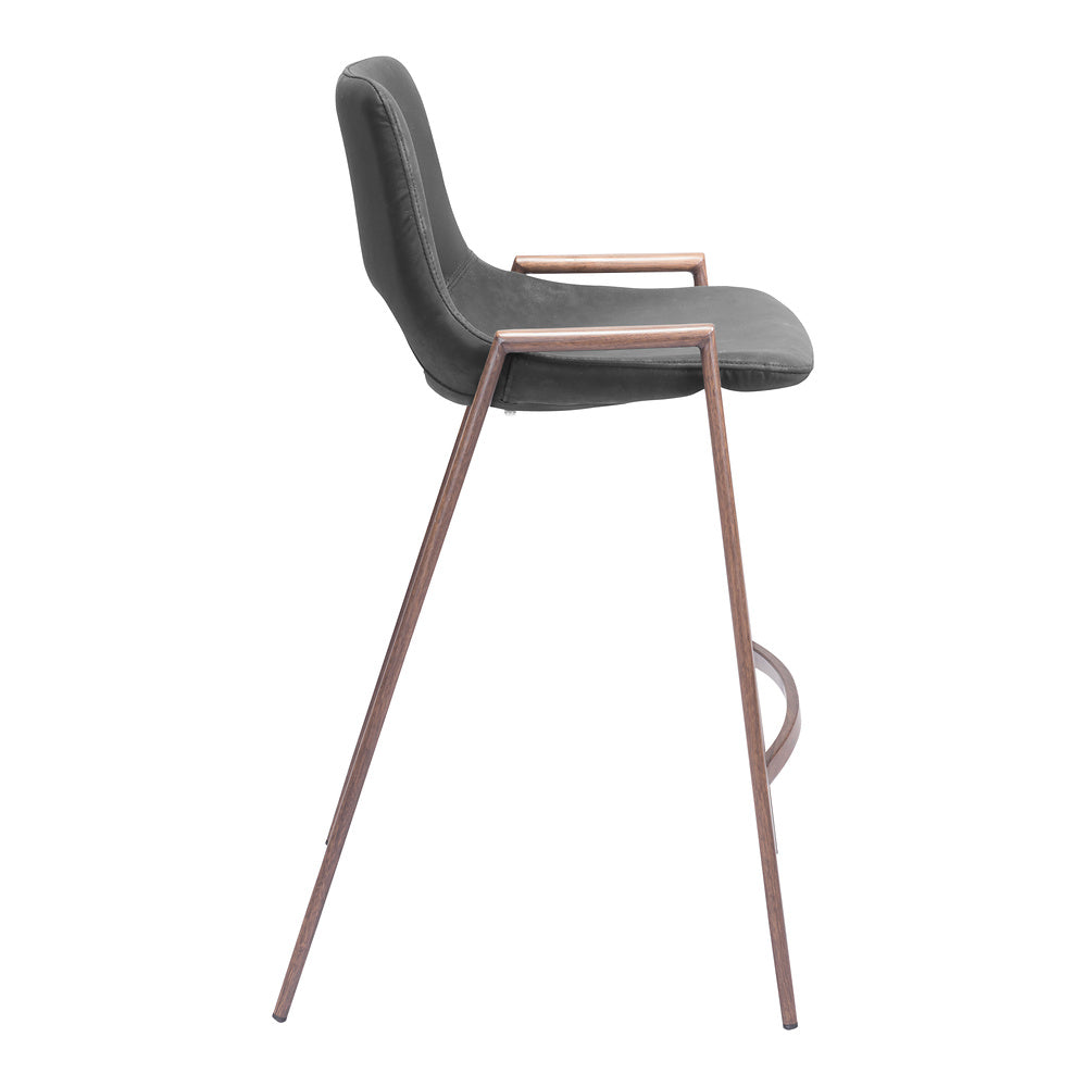 Banco Mostrador para Barra de Hotel - ZUO DESI 52x53 101691 - Varios Colores - Asiento y Respaldo Tapizados en Piel Sintética