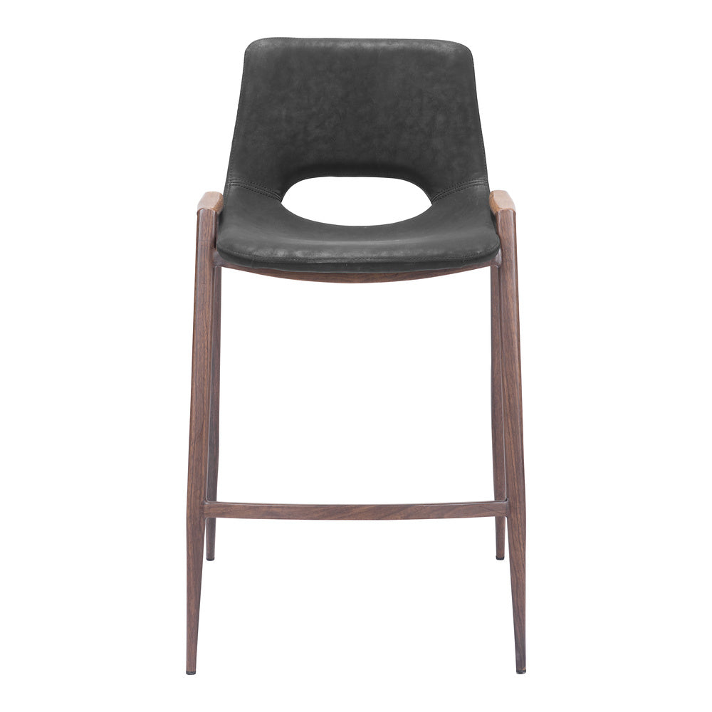 Banco Mostrador para Barra de Hotel - ZUO DESI 52x53 101691 - Varios Colores - Asiento y Respaldo Tapizados en Piel Sintética