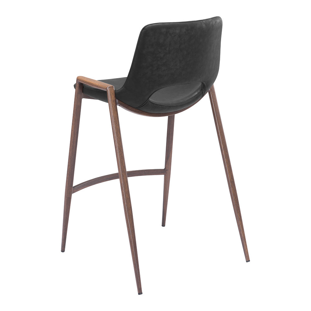 Banco Mostrador para Barra de Hotel - ZUO DESI 52x53 101691 - Varios Colores - Asiento y Respaldo Tapizados en Piel Sintética