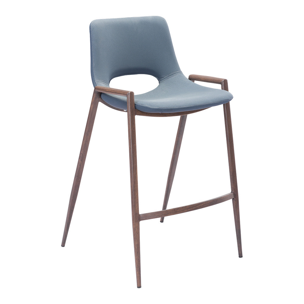 Banco Mostrador para Barra de Hotel - ZUO DESI 52x53 101692 - Varios Colores - Asiento y Respaldo Tapizados en Piel Sintética