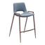 Banco Mostrador para Barra de Hotel - ZUO DESI 52x53 101692 - Varios Colores - Asiento y Respaldo Tapizados en Piel Sintética