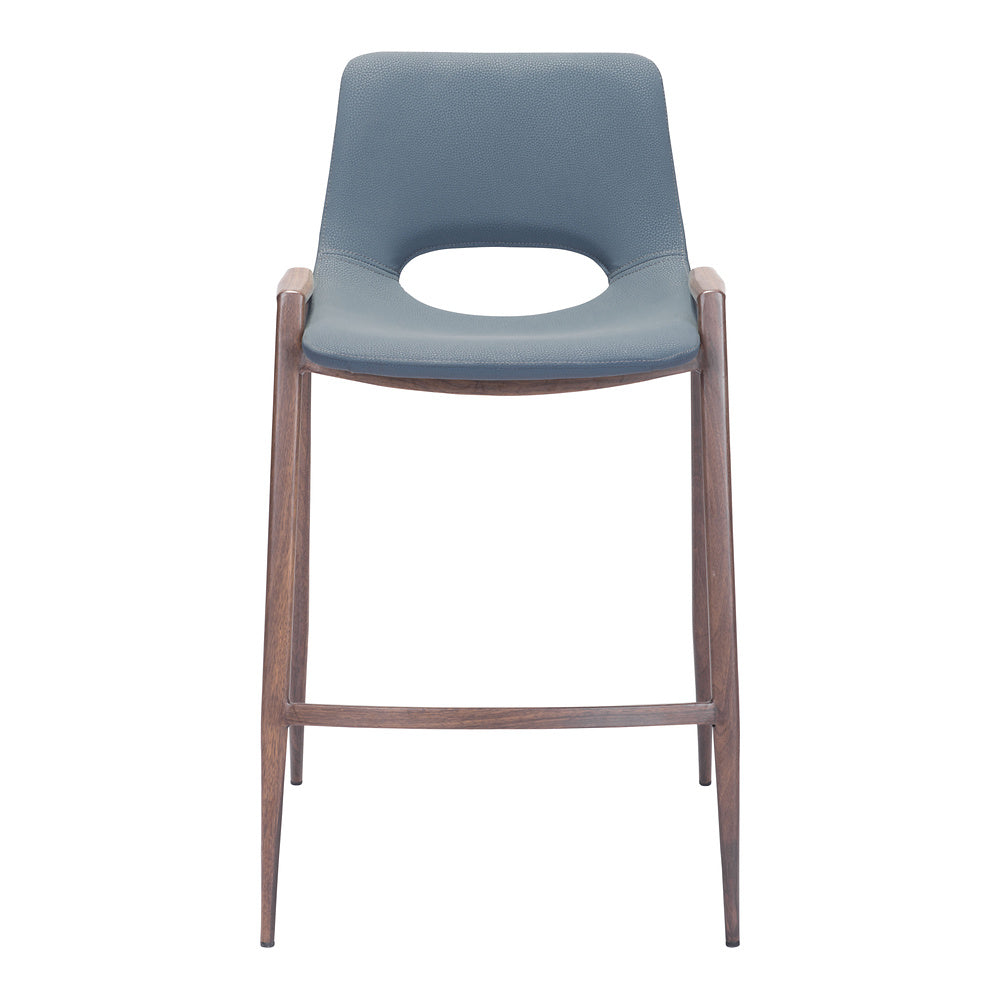 Banco Mostrador para Barra de Hotel - ZUO DESI 52x53 101692 - Varios Colores - Asiento y Respaldo Tapizados en Piel Sintética