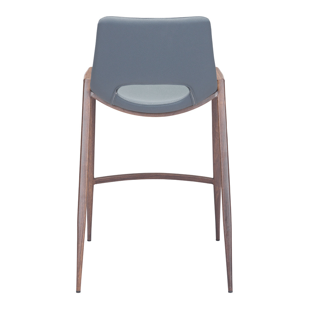 Banco Mostrador para Barra de Hotel - ZUO DESI 52x53 101692 - Varios Colores - Asiento y Respaldo Tapizados en Piel Sintética