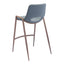 Banco Mostrador para Barra de Hotel - ZUO DESI 52x53 101692 - Varios Colores - Asiento y Respaldo Tapizados en Piel Sintética