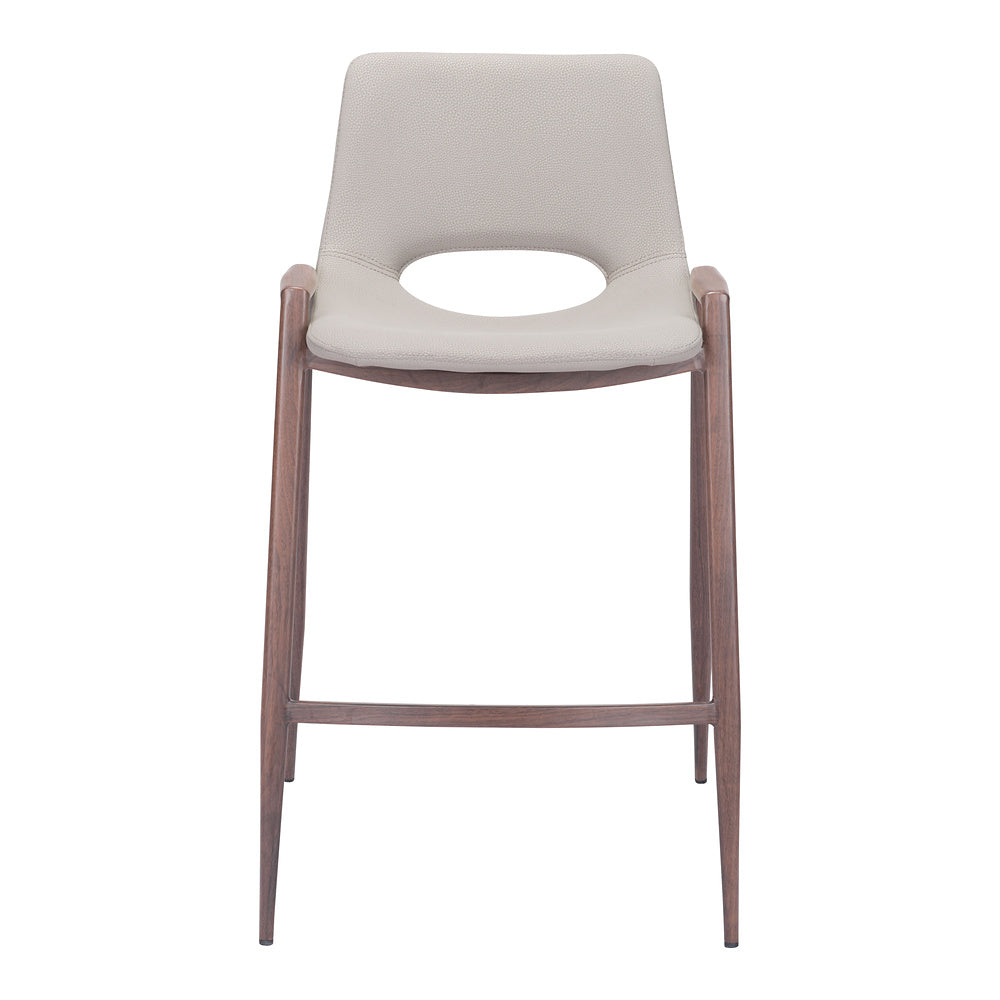 Banco Mostrador para Barra de Hotel - ZUO DESI 52x53 101693 - Varios Colores - Asiento y Respaldo Tapizados en Piel Sintética