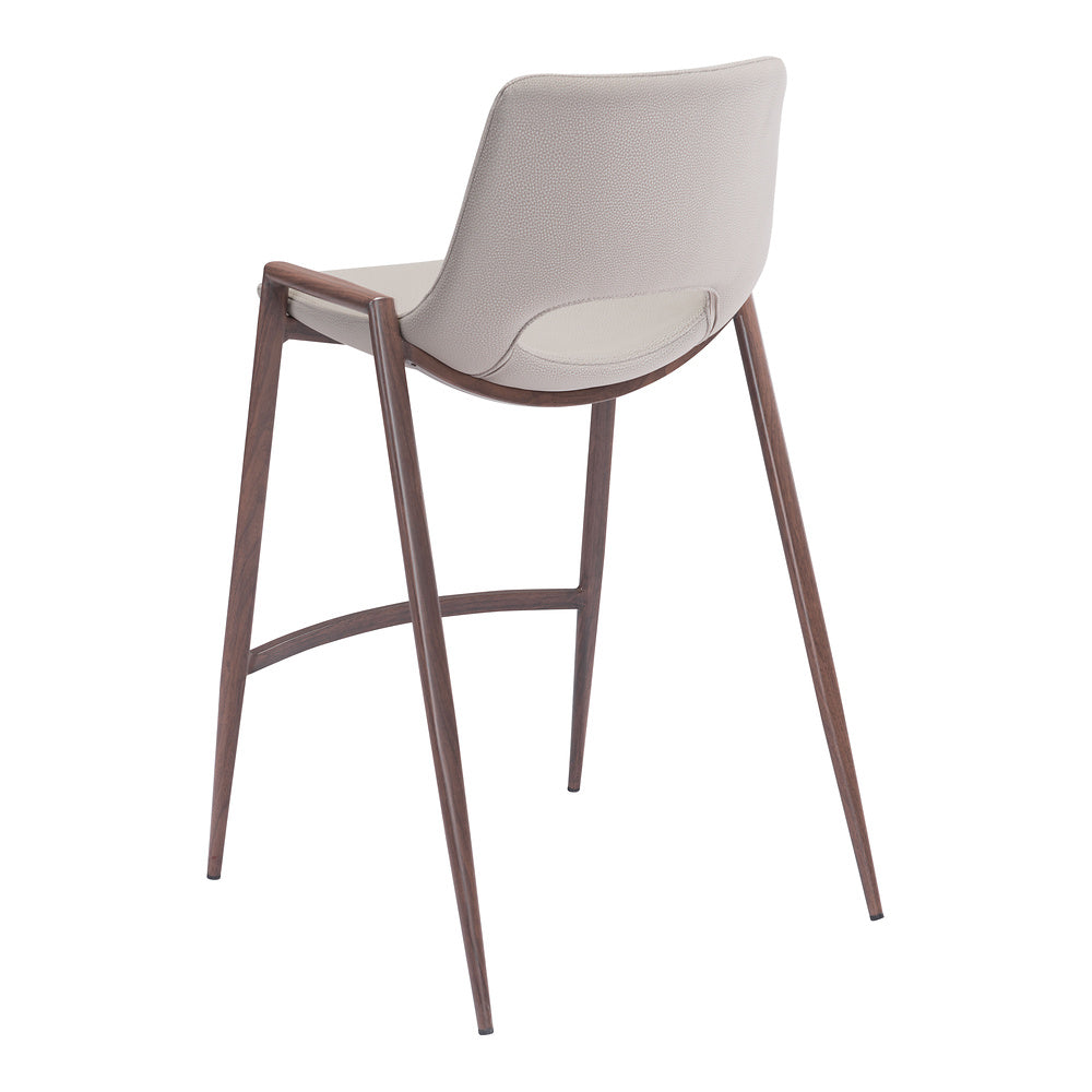 Banco Mostrador para Barra de Hotel - ZUO DESI 52x53 101693 - Varios Colores - Asiento y Respaldo Tapizados en Piel Sintética
