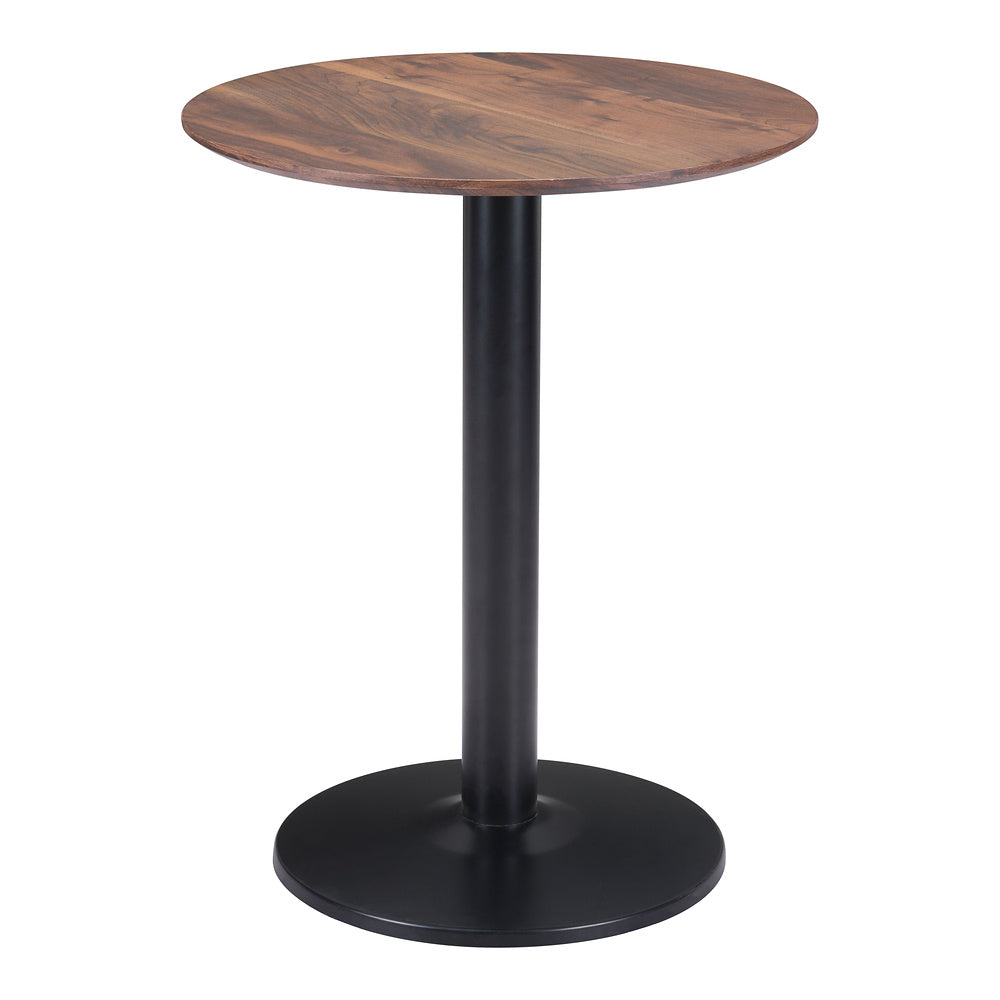 Mesa Bistró para Hotel - ZUO ALTO 60x60 101740 - Varios Colores - Cubierta de MDF Símil Madera y Estructura de Acero con Recubrimiento en Polvo