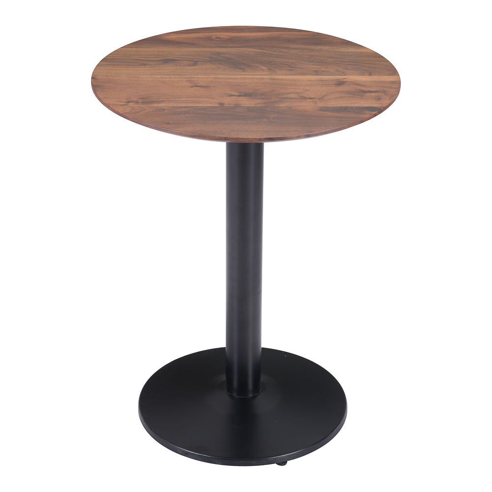 Mesa Bistró para Hotel - ZUO ALTO 60x60 101740 - Varios Colores - Cubierta de MDF Símil Madera y Estructura de Acero con Recubrimiento en Polvo
