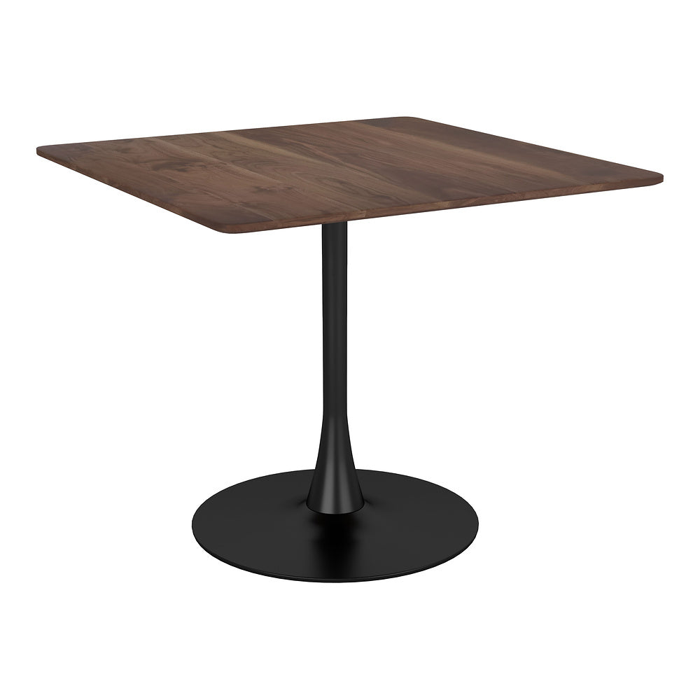 Mesa de Comedor para Salón de Eventos - ZUO MOLLY - Café - Cubierta de MDF Símil Madera y Estructura de Acero con Recubrimiento en Polvo