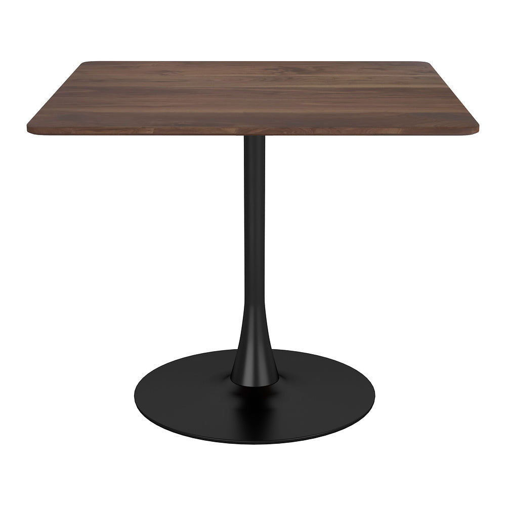 Mesa de Comedor para Salón de Eventos - ZUO MOLLY - Café - Cubierta de MDF Símil Madera y Estructura de Acero con Recubrimiento en Polvo