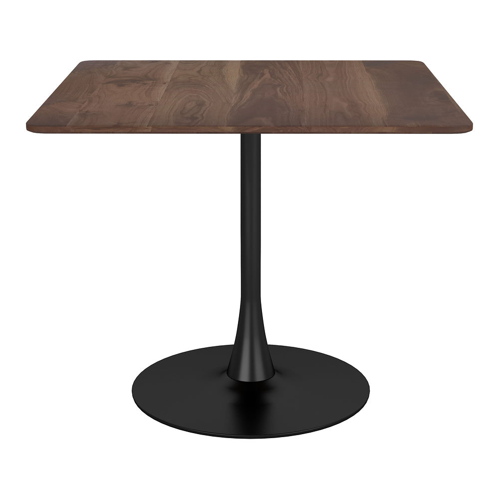 Mesa de Comedor para Salón de Eventos - ZUO MOLLY - Café - Cubierta de MDF Símil Madera y Estructura de Acero con Recubrimiento en Polvo