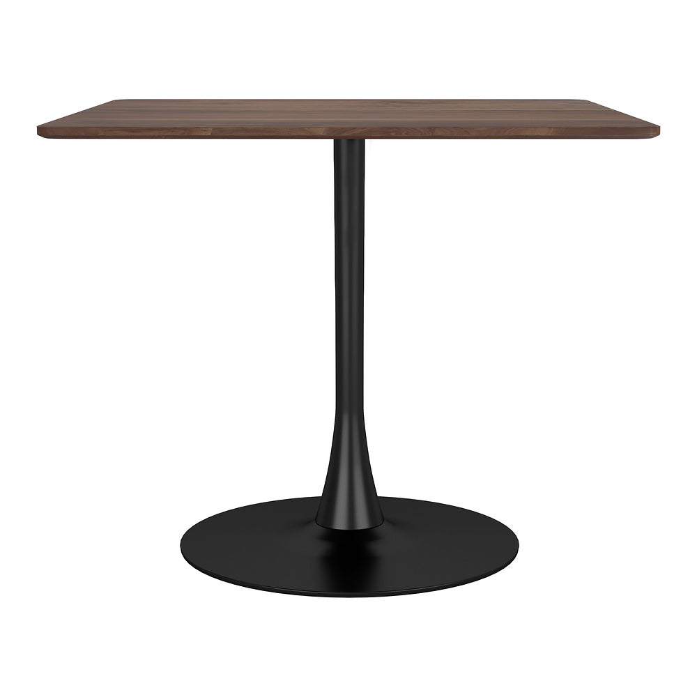 Mesa de Comedor para Salón de Eventos - ZUO MOLLY - Café - Cubierta de MDF Símil Madera y Estructura de Acero con Recubrimiento en Polvo