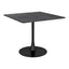Mesa de Comedor para Salón de Eventos - ZUO MOLLY - Negro - Cubierta de MDF Símil Madera y Estructura de Acero con Recubrimiento en Polvo