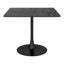 Mesa de Comedor para Salón de Eventos - ZUO MOLLY - Negro - Cubierta de MDF Símil Madera y Estructura de Acero con Recubrimiento en Polvo