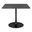Mesa de Comedor para Salón de Eventos - ZUO MOLLY - Negro - Cubierta de MDF Símil Madera y Estructura de Acero con Recubrimiento en Polvo