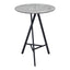 Mesa Alta para Comedor de Empresa - ZUO METZ - Gris - Cubierta de MDF Símil Concreto y Estructura de Acero con Recubrimiento en Polvo