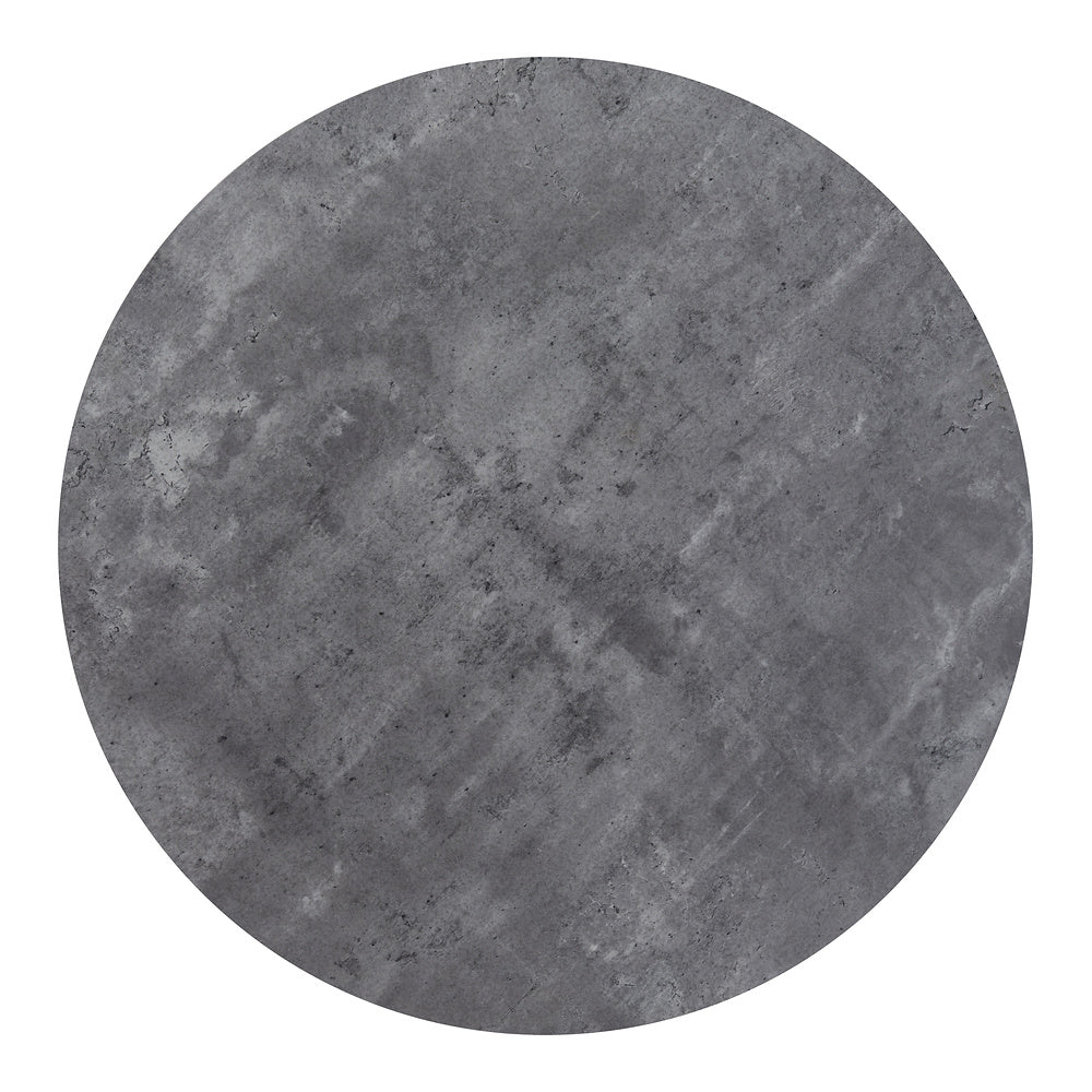 Mesa Alta para Comedor de Empresa - ZUO METZ - Gris - Cubierta de MDF Símil Concreto y Estructura de Acero con Recubrimiento en Polvo