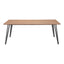 Mesa de Comedor para Hotel - ZUO PERPIGNAN - Café - Cubierta de MDF Símil Madera y Estructura de Acero Pintado