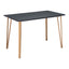 Mesa Mostrador para Bistró - ZUO DEUS - Negro - Cubierta de MDF Símil Madera y Estructura de Acero Pintado