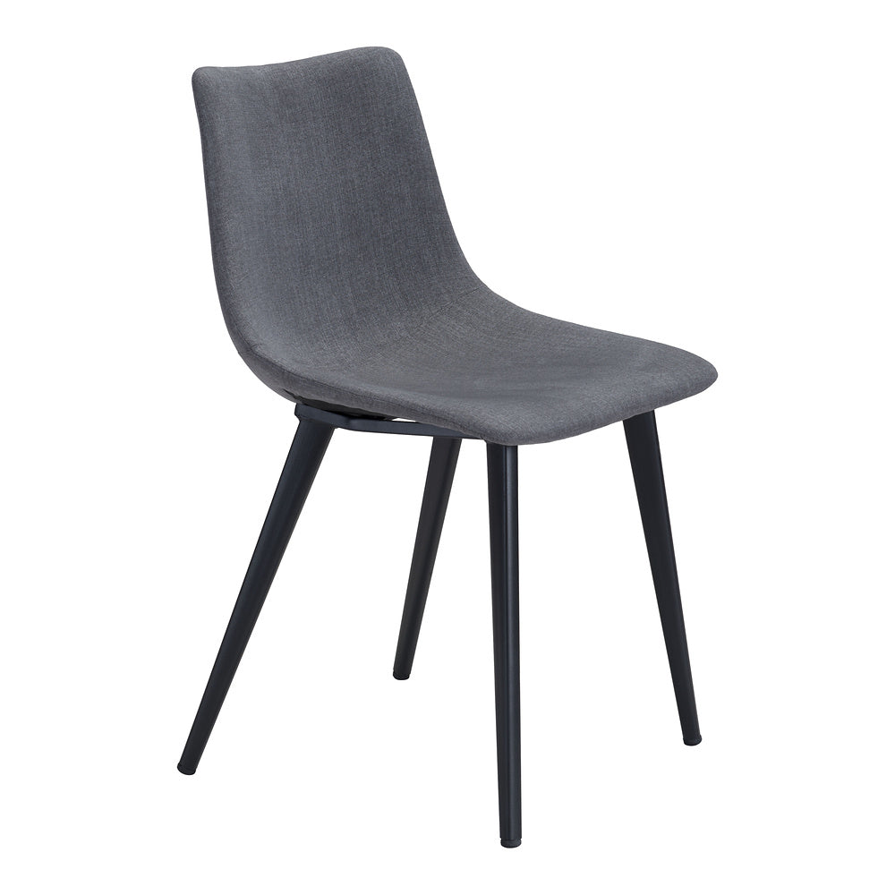 Silla Comercial para Desayunador - ZUO DANIEL - Gris - Asiento y Respaldo Tapizados