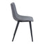 Silla Comercial para Desayunador - ZUO DANIEL - Gris - Asiento y Respaldo Tapizados