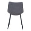 Silla Comercial para Desayunador - ZUO DANIEL - Gris - Asiento y Respaldo Tapizados