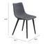 Silla Comercial para Desayunador - ZUO DANIEL - Gris - Asiento y Respaldo Tapizados