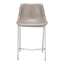 Banco Mostrador para Bar y Barra - ZUO MAGNUS 53x55 102028 - Varios Colores - Asiento y Respaldo Tapizados en Piel Sintética