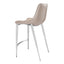 Banco Mostrador para Bar y Barra - ZUO MAGNUS 53x55 102028 - Varios Colores - Asiento y Respaldo Tapizados en Piel Sintética
