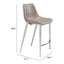 Banco Mostrador para Bar y Barra - ZUO MAGNUS 53x55 102028 - Varios Colores - Asiento y Respaldo Tapizados en Piel Sintética