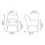 Sillón Ocasional para Área de Descanso - ZUO ONTARIO - Vintage Café - Asiento y Respaldo Tapizados en Piel Sintética