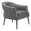 Sillón Ocasional para Consultorio - ZUO BERKELEY - Varios Colores - Asiento y Respaldo Tapizados en Piel Sintética - Vintage Gris
