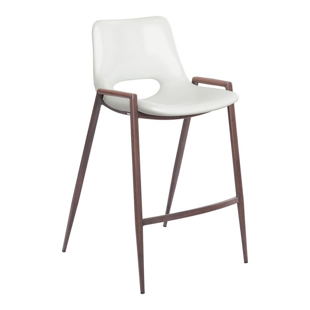 Banco Mostrador para Barra de Hotel - ZUO DESI 52x53 109069 - Varios Colores - Asiento y Respaldo Tapizados en Piel Sintética