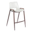 Banco Mostrador para Barra de Hotel - ZUO DESI 52x53 109069 - Varios Colores - Asiento y Respaldo Tapizados en Piel Sintética