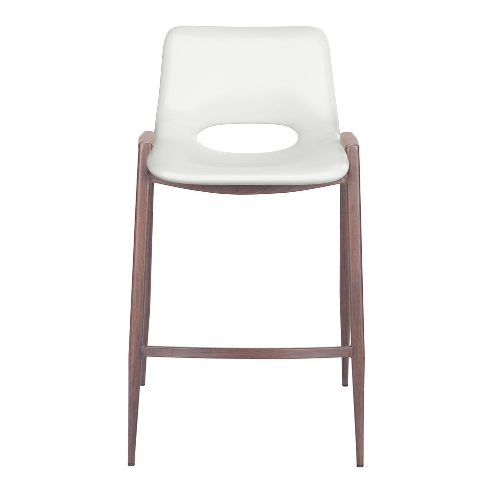 Banco Mostrador para Barra de Hotel - ZUO DESI 52x53 109069 - Varios Colores - Asiento y Respaldo Tapizados en Piel Sintética