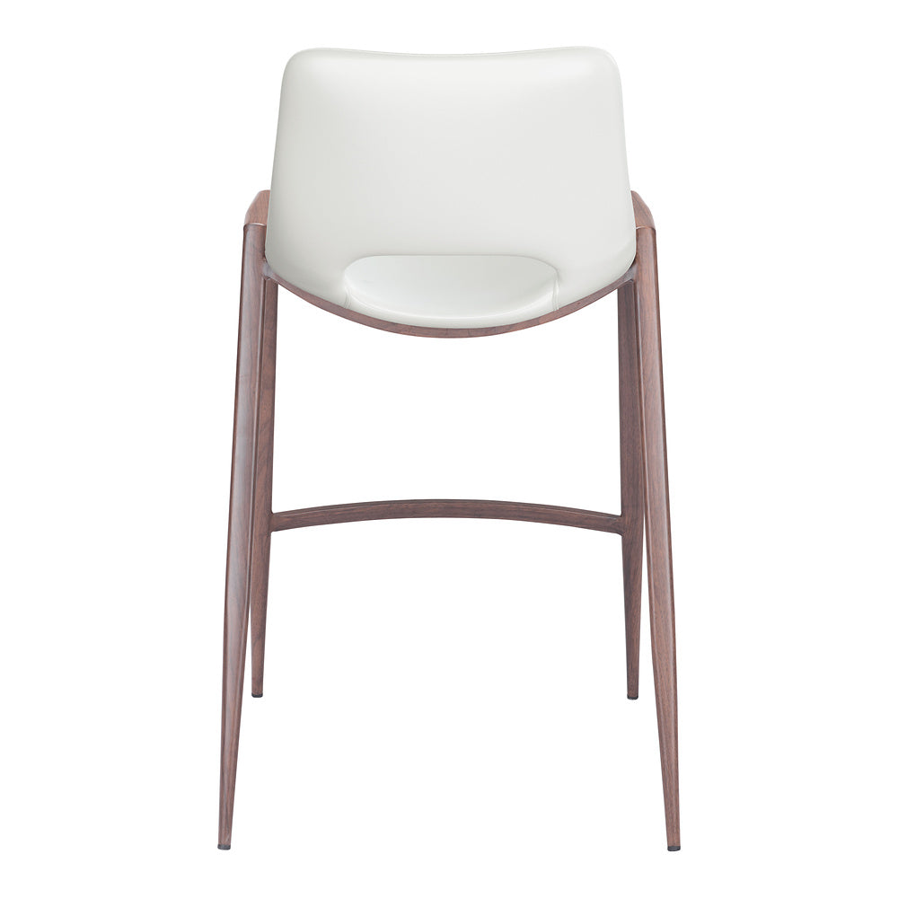 Banco Mostrador para Barra de Hotel - ZUO DESI 52x53 109069 - Varios Colores - Asiento y Respaldo Tapizados en Piel Sintética