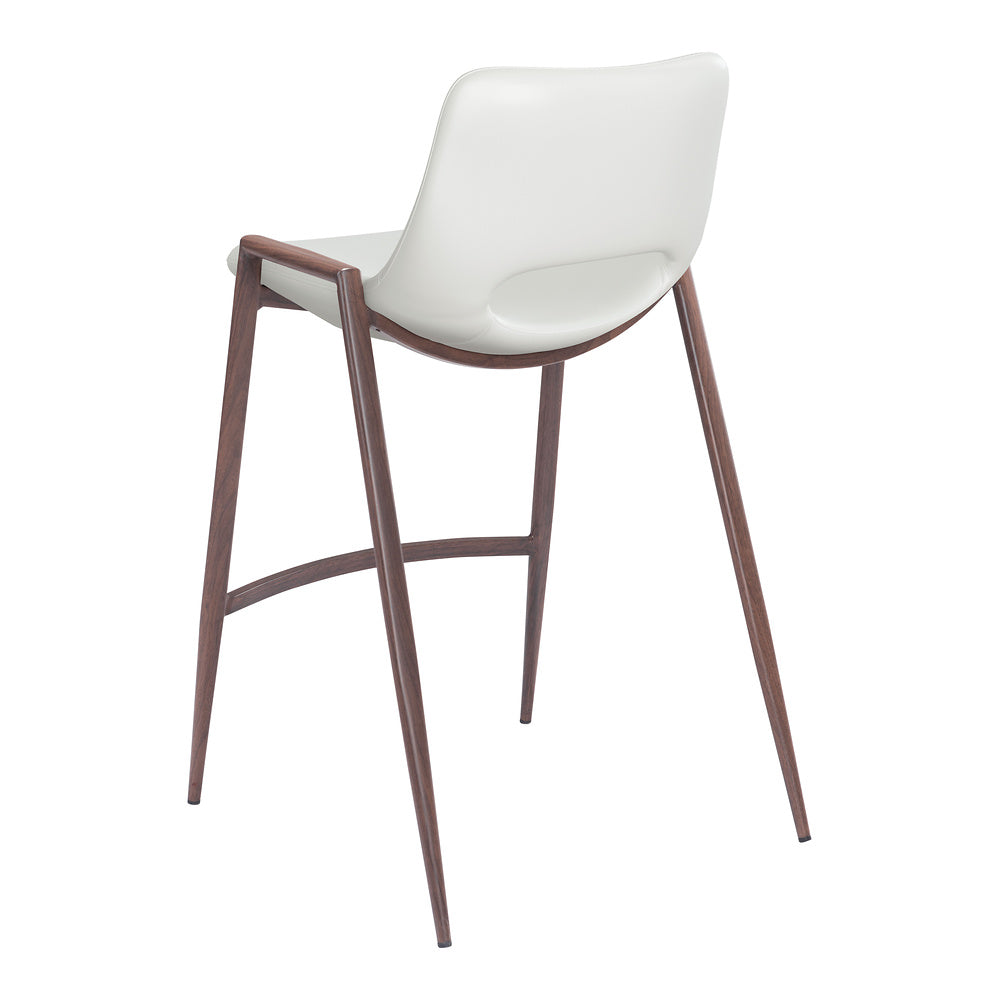 Banco Mostrador para Barra de Hotel - ZUO DESI 52x53 109069 - Varios Colores - Asiento y Respaldo Tapizados en Piel Sintética
