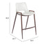Banco Mostrador para Barra de Hotel - ZUO DESI 52x53 109069 - Varios Colores - Asiento y Respaldo Tapizados en Piel Sintética