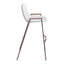 Banco Alto para Comedor de Empresa - ZUO DESI 53x55 109070 - Varios Colores - Asiento y Respaldo Tapizados en Piel Sintética