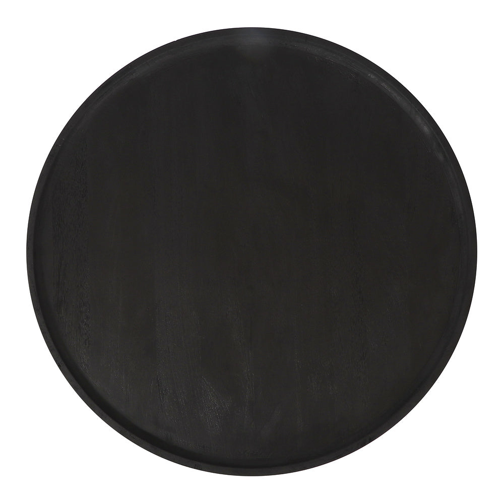 Mesa de Centro para Lobby de Hotel - ZUO WATSON - Negro - Cubierta de Madera de Mango Pintada y Estructura de Madera de Mango