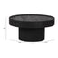 Mesa de Centro para Lobby de Hotel - ZUO WATSON - Negro - Cubierta de Madera de Mango Pintada y Estructura de Madera de Mango