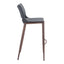 Banco Alto para Restaurante - ZUO ACE 53x55 109389 - Varios Colores - Asiento y Respaldo Tapizados en Piel Sintética
