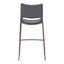 Banco Alto para Restaurante - ZUO ACE 53x55 109389 - Varios Colores - Asiento y Respaldo Tapizados en Piel Sintética