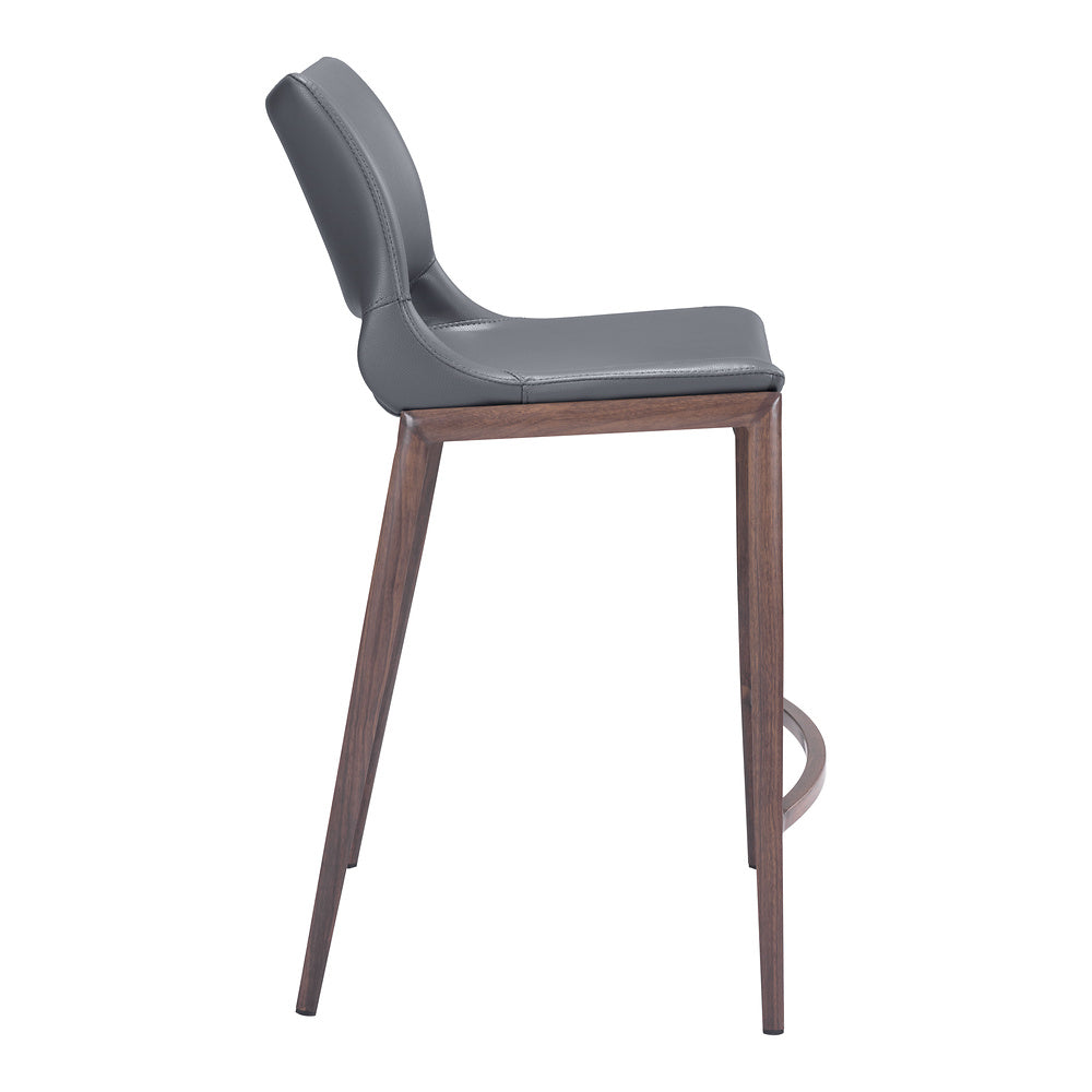 Banco Mostrador para Cafetería - ZUO ACE 51x57 109390 - Varios Colores - Asiento y Respaldo Tapizados en Piel Sintética